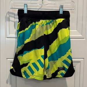 Athletic Works Kids Shorts - Black and Neon Green